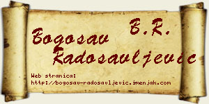 Bogosav Radosavljević vizit kartica
